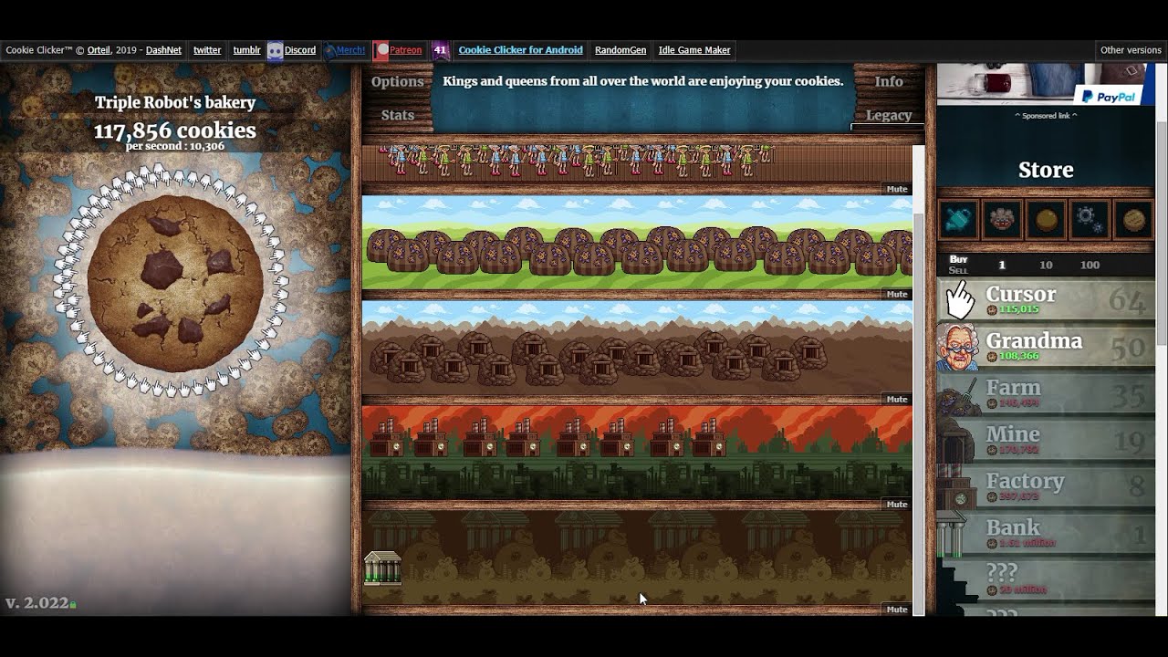 So I did some works offline Cookie Clicker (2) YouTube