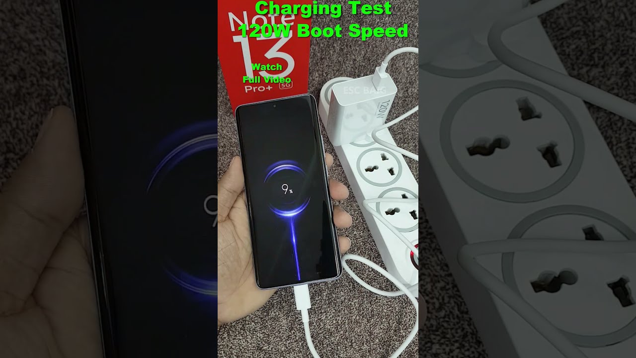 Redmi Note 13 Pro Boot Speed Charging Test With 120w Adapter