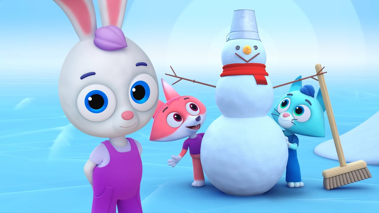 Beadies ❄️ Snowman Fun! ⛄️ Finger-Painting & Winter Play | Learning Videos for Kids