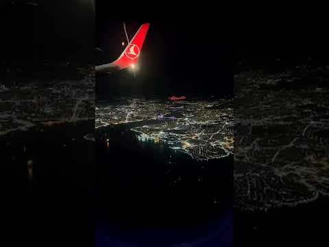 istanbul da bir gece ... uçaktan manzara night view