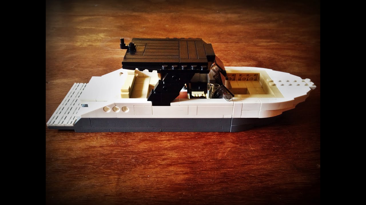 Lego Boat MOC Wake boat - YouTube