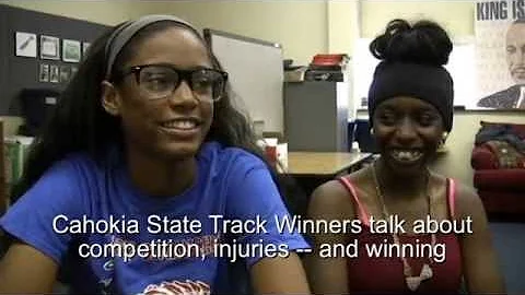Cahokia Lady Comanches talk about winning at state...