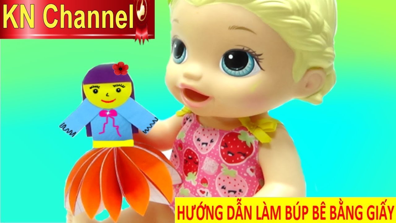 Đồ chơi trẻ em BÚP BÊ KN Channel KHÔNG CHỊU ĐÁNH RĂNG  BÉ NA TẶNG ĐỒ CHƠI  MỚI  YouTube