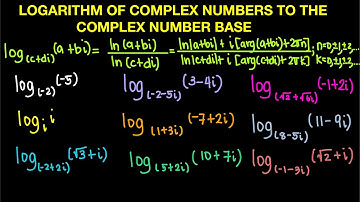 Logarithm of Complex Numbers to the Complex Number Base (Live Stream)