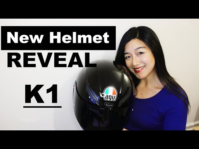 agv k1 dark smoke visor AGV Motorbike Helmet With Smoked Visor