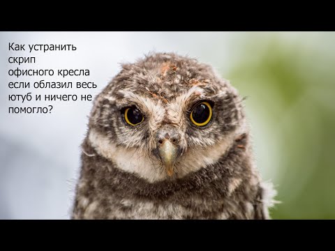 Как устранить скрип офисного кресла?