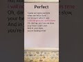 Perfect Ed Sheeran 