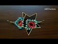 Square Crystal Earrings/How to make beaded jewelry at home/Aretes Tutorial diy