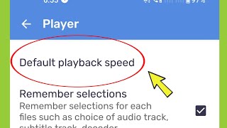 What is Default Playback Speed in MX Player screenshot 1