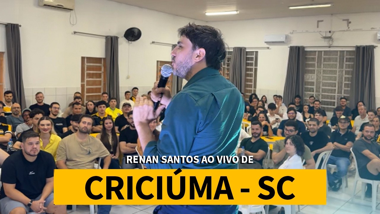 Renan santos promove análise ao vivo sobre atualidades direto de criciúma, santa catarina