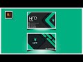 Business Card Design in Adobe illustrator Easy Way | Business card Design series 046 | May 2021