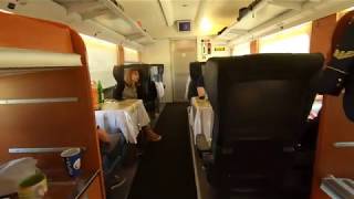Uzbekistan - Afrosiyob Fast Train Vip Wagon Travelling From Tashkent To Samarkand Pt 1