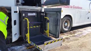 61410 Manual wheelchair lift operation MCI J