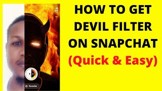 HOW TO GET DEVIL FILTER ON SNAPCHAT screenshot 5