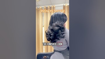 Styling my new wig! Deep side part W heavy layers 🥰 #wigmaker #wigtutorial  #minivlog #momlife