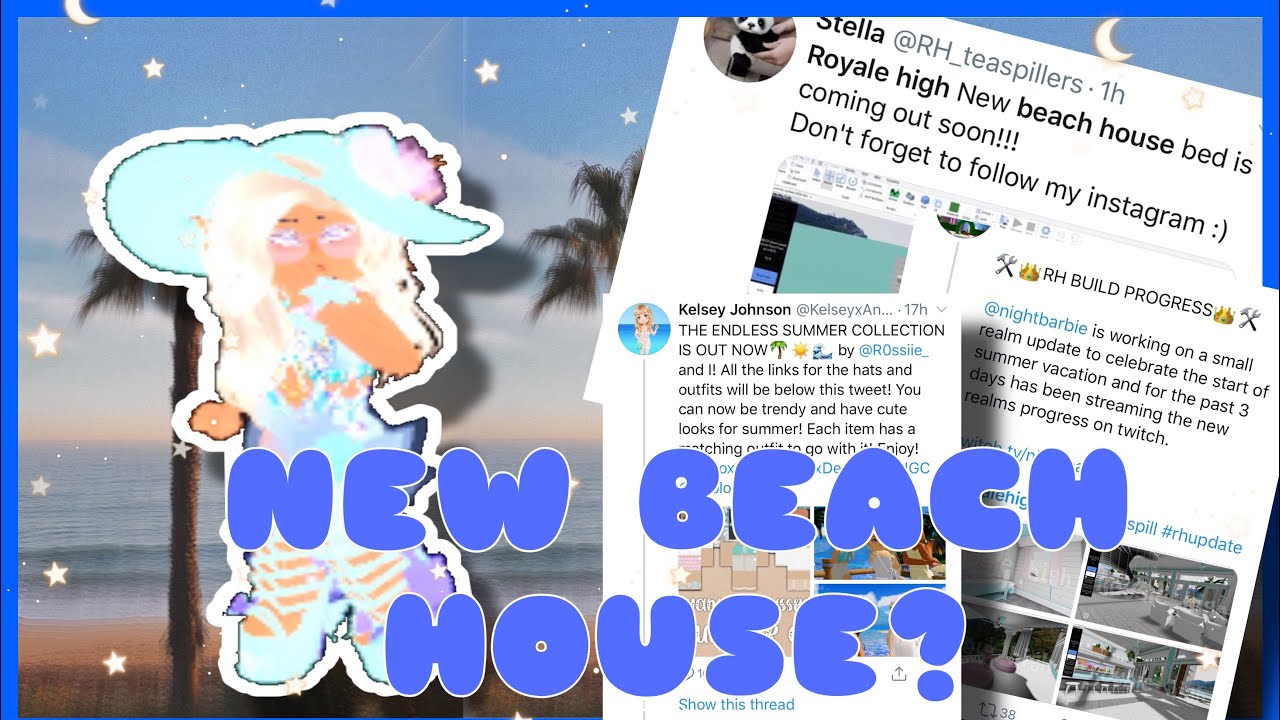 NEW BEACH HOUSE?? ROYALE HIGH ROBLOX TEA SPILL 🍵