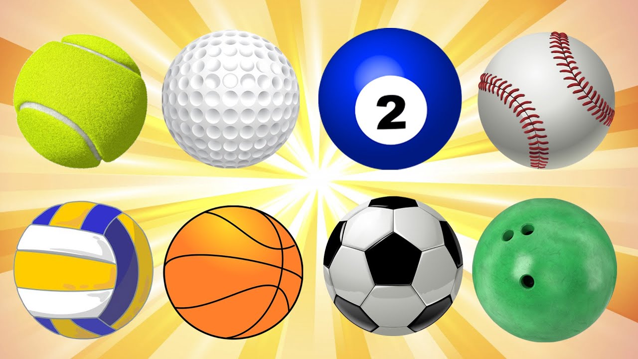 Easy English Balls For Children | Learn Sports Balls | English for Kids ...