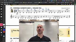 Essential Elements for Band line 45 - The William Tell Overture