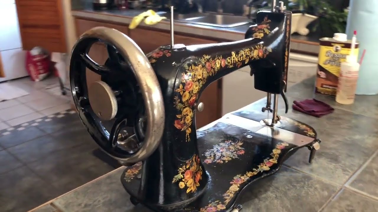 FlossTube #41- Extra! Restoring an Antique 1887 VS2 Singer Treadle