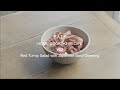 赤カブのサラダ 大葉ドレッシング Red Turnip Salad with Japanese Basil Dressing PATH HOME COOKING RECIPE #82 レシピ