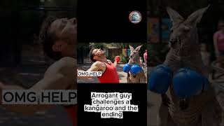 Arrogant guy challenges a kangaroo and the ending#shorts #funny #comedy #troll #kangaroo