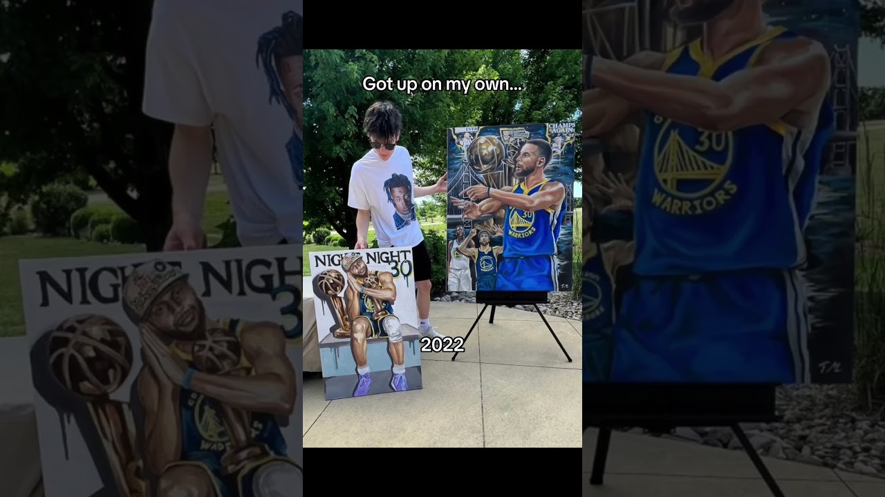 Steph Curry Drawing Progress 2016 to 2022