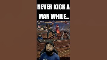 Never Kick a Man When He