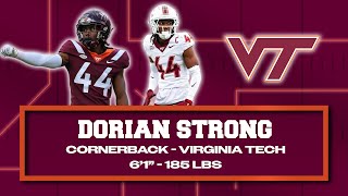 CB - Dorian Strong: 2025 NFL Draft Prospect #93 (Virginia Tech)