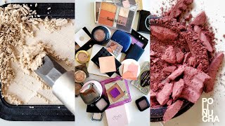 ASMR Destroying Old Powder Makeup ☺