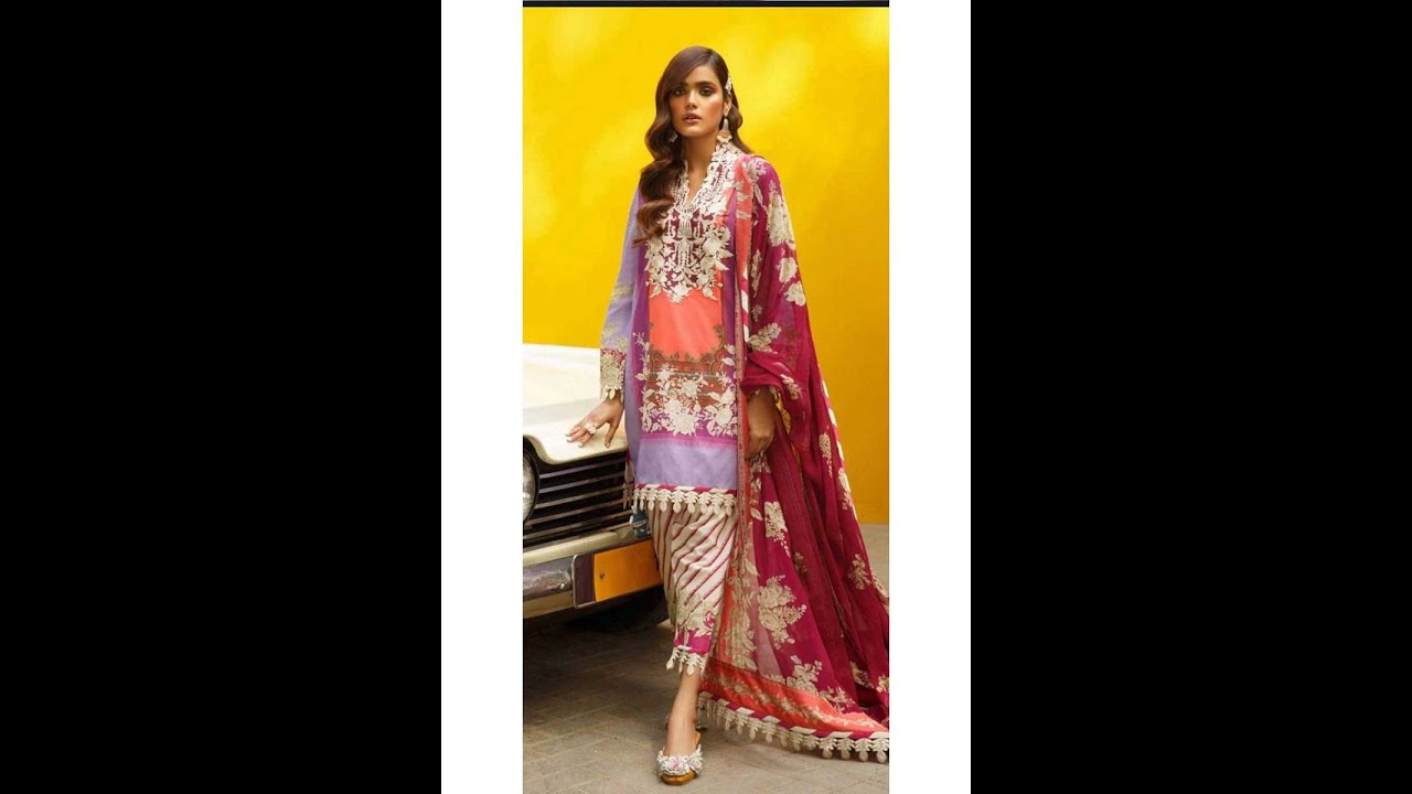 Sana Safinaz: 04-A Unstitched Embroidered 3PC Lawn Dress