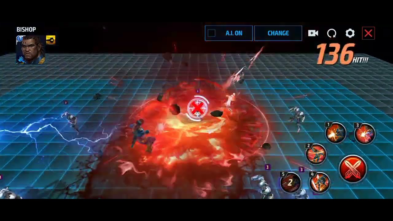 Bishop in Disassembled suit skills preview | Marvel Future Fight