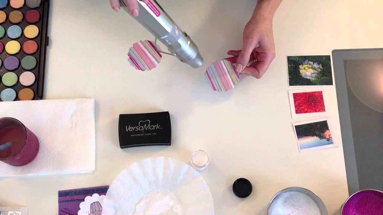Make Your Own Glitter Paper - YouTube