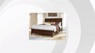 Findler Queen Sleigh Bed With Storage | Ashley Furniture HomeStore Features Video Findler Queen Sleigh Bed With Storage | Ashley Furniture HomeStore Features Video