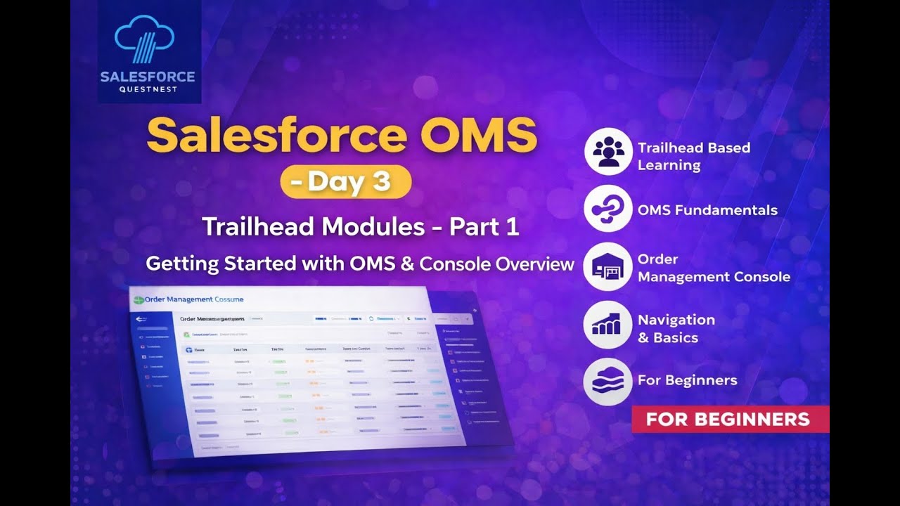 Day 3: OMS Basics & Order Management Console Trailhead Modules – Part 1