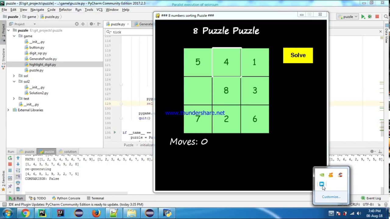 Implemented 8 Number Puzzle Using Python Pygame YouTube Implemented 8 Number Puzzle Using Python Pygame YouTube