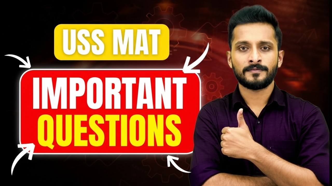 Class 7 USS CM KIDS Scholarship | Mental Ability Test | Important Questions | Exam Winner