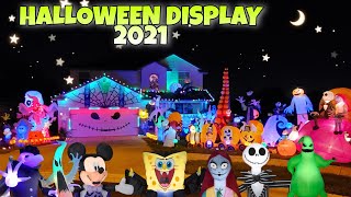 Huge Halloween Inflatable Blow Ups Display 2021 Halloween Inflatable Collection Airblown Day \& Night
