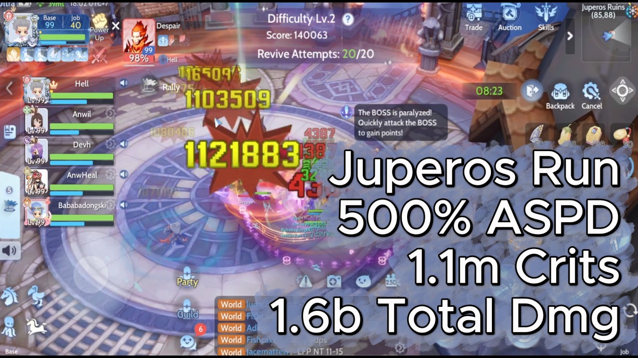 [Ragnarok Origins Classic] Juperos 1m hits, Paladin Build [Paladin POV ...