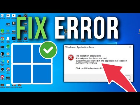 How To Fix 0x800000003 The Exception Breakpoint
