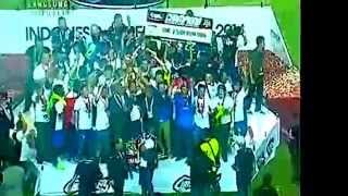 PERSIB TROPHY CEREMONY INDONESIA SUPER LEAGUE 2014