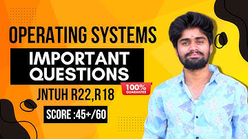 Most given Important Topics & Questions in OS | JNTUH Operating systems | CodingFataka | BTech OS