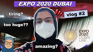 SECOND DAY AT EXPO 2020 DUBAI ✨ Real Waterfall Talking Robot (Mobility District Vlog)