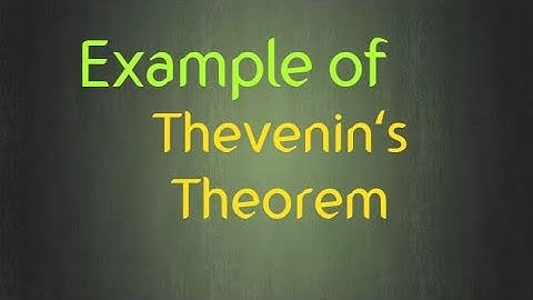 Example of Thevenin