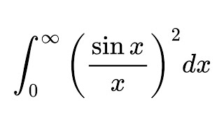 Integral of (sin(x)\/x)^2 from 0 to infinity