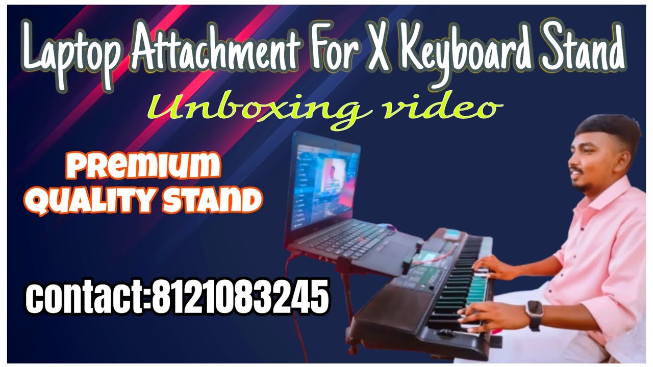 Laptop Attachment For X Keyboard Stand Unboxing video