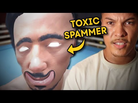 The most TOXIC SPAMMER I have ever seen. Thrill of the fight 2 *RAGE BAIT*
