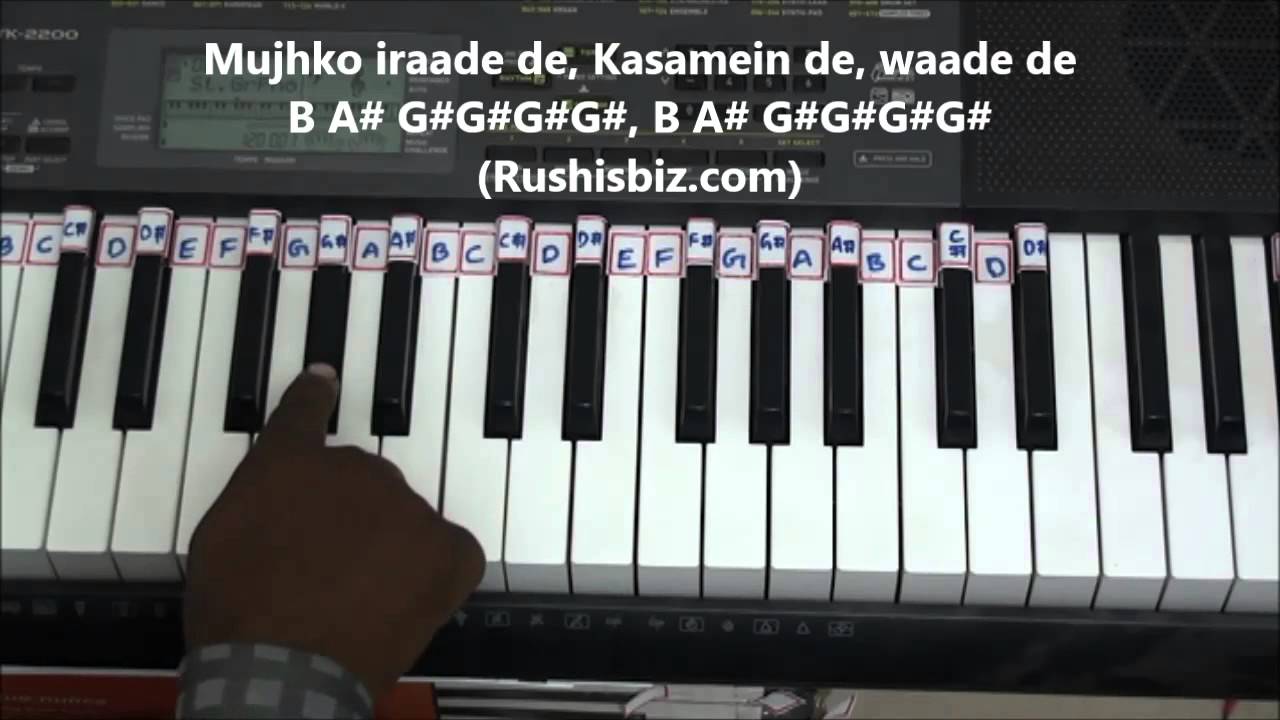 Sun Raha Hai Na Tu Piano Tutorials - Aashiqui 2 ...
