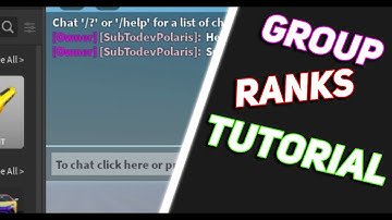 ROBLOX Studio GROUP CHAT TAGS Tutorial