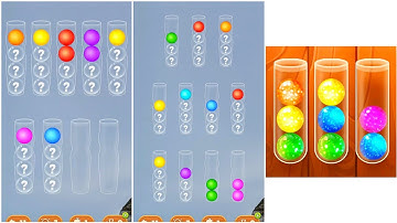 Ball Colour Sort Puzzle Gameplay 18, New Android Games  ios Walkthrough Simulator Think Brain