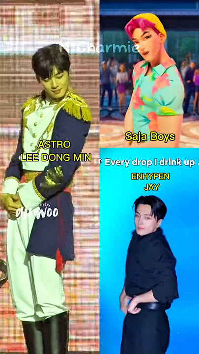 CHA EUN WOO and ENHYPEN JAY did ‘SODA POP’ 😎 #shorts #chaeunwoo #enhypenjay #sodapop #huntrix